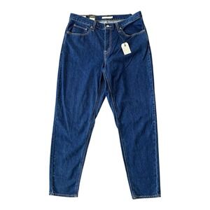 Levis Jean Womens 14 W 80s Mom Premium 100% Cotton Denim Tapered 36X32 Classic